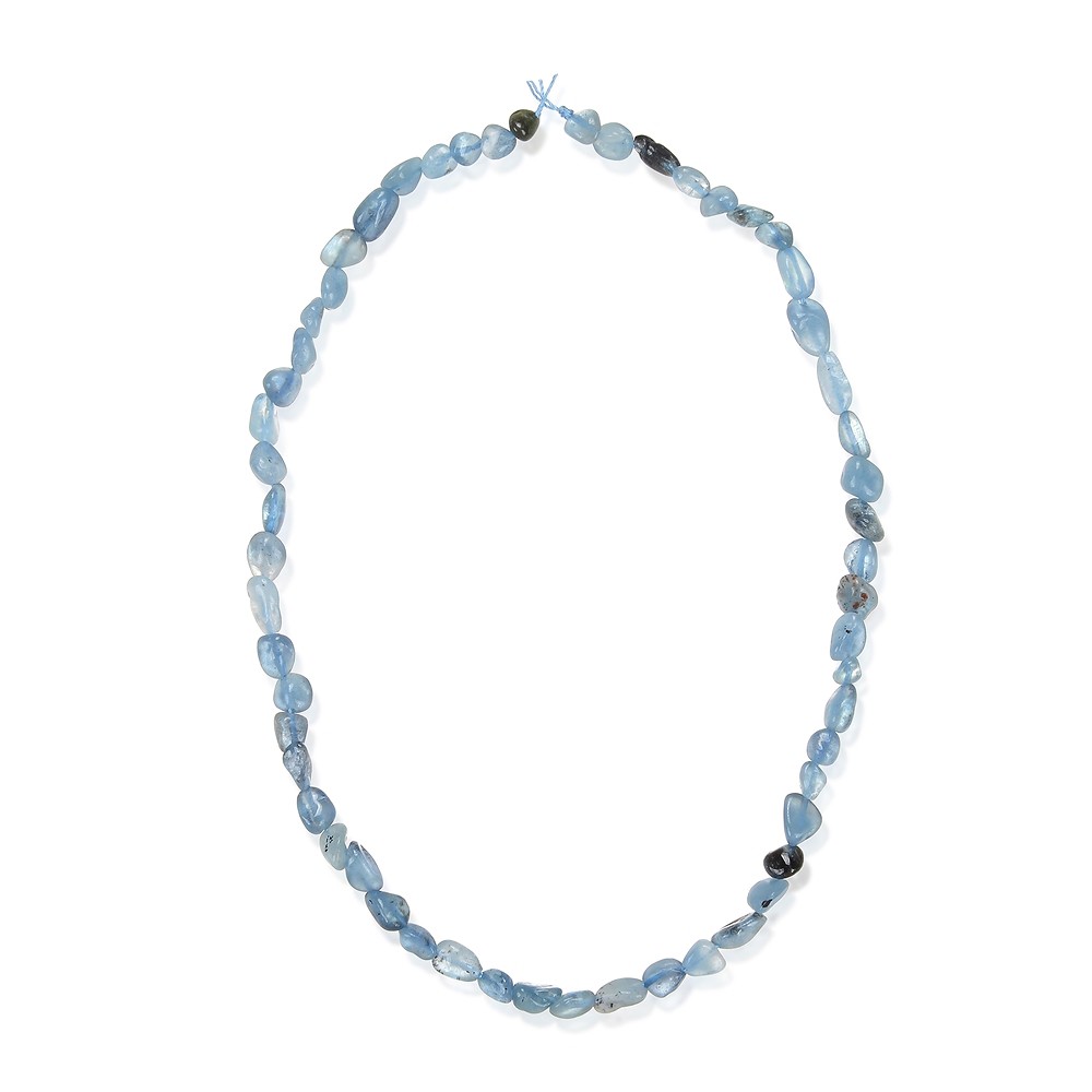 Rang de colliers Nuggets, Aigue-marine, 06 - 08mm (38cm) | Marco Schreier