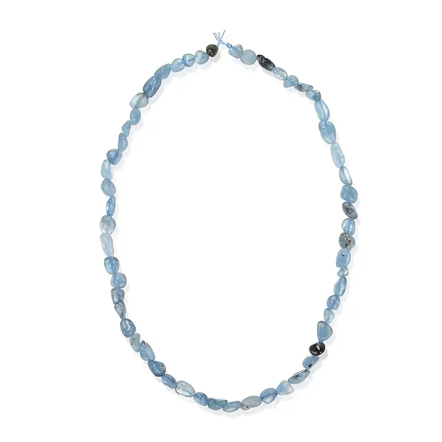Rang de colliers Nuggets, Aigue-marine, 06 - 08mm (38cm) | Marco Schreier