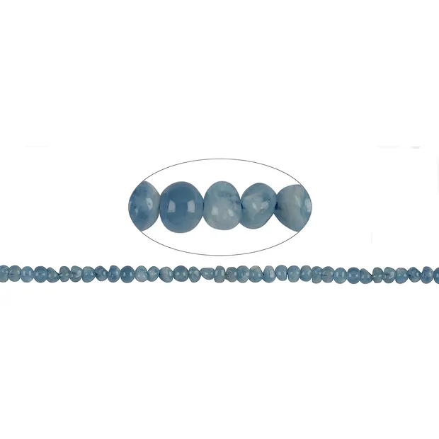 Strand Pebbels, Aquamarine AA, 04 - 07mm | wholesaler gems & healing stones