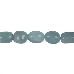 140220604620 Strand of nuggets, Aquamarine, 13-18 x 10-14mm | gems, healing stones & jewelry