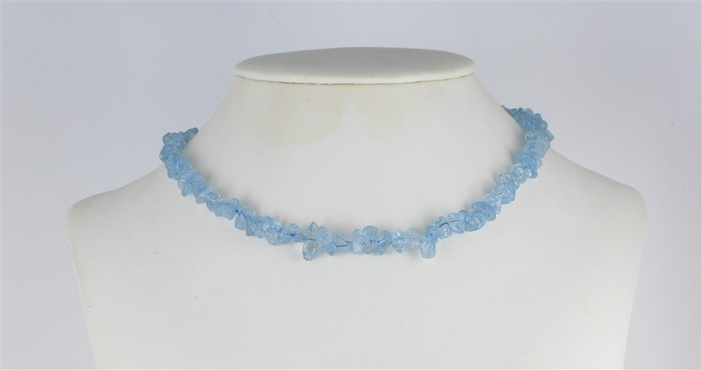 Rang de colliers Nugget, Aigue-marine AA, 05 x 08mm | Marco Schreier