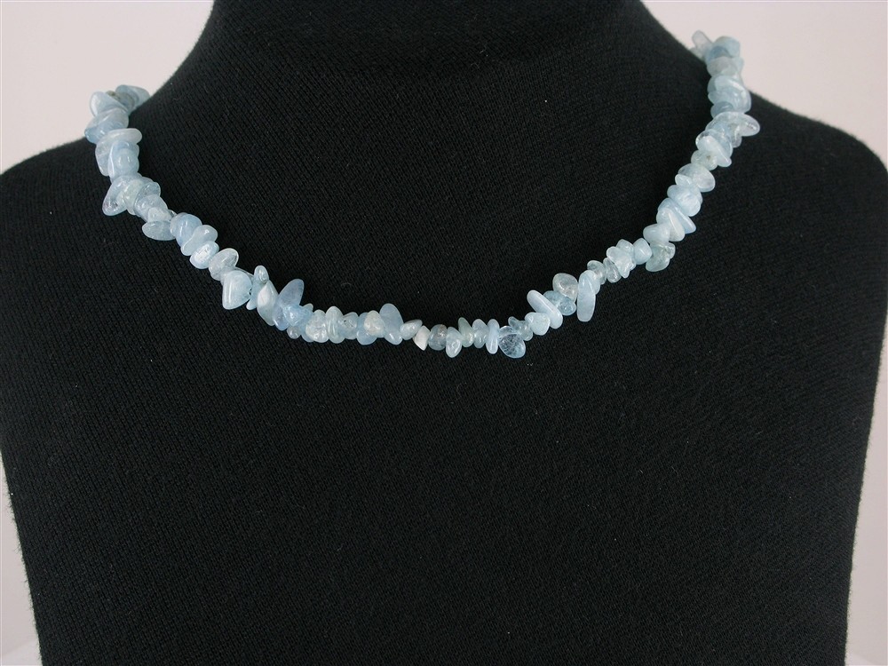 Rangs de colliers, Aigue-marine, 02-04 x 05-10mm (88cm) | Marco Schreier