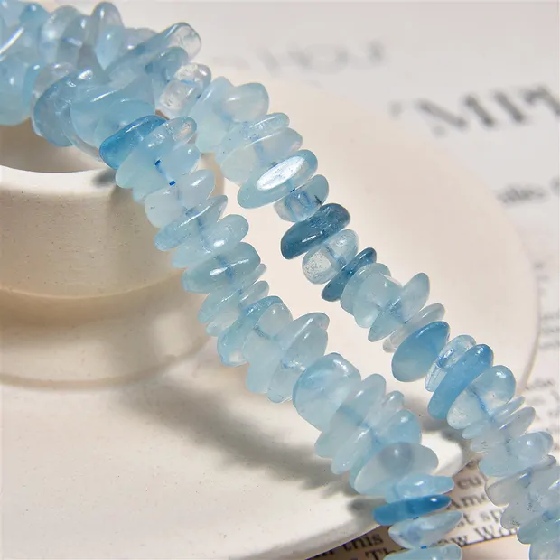 Strang Splitter, Aquamarin, 02-04 x 08-10mm | Edelsteine, Heilsteine & Schmuck