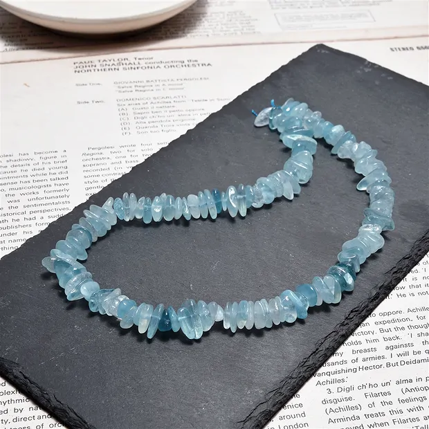 Strang Splitter, Aquamarin, 02-04 x 08-10mm | Edelsteine, Heilsteine & Schmuck