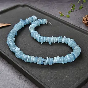Rang de colliers, Aigue-marine (bleu), 03-05 x 12-15mm | Marco Schreier