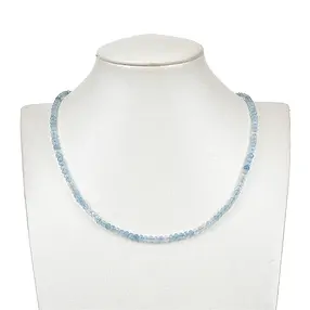 Strang Button/Laterne, Aquamarin A, 03 x 04mm, facettiert | Marco Schreier