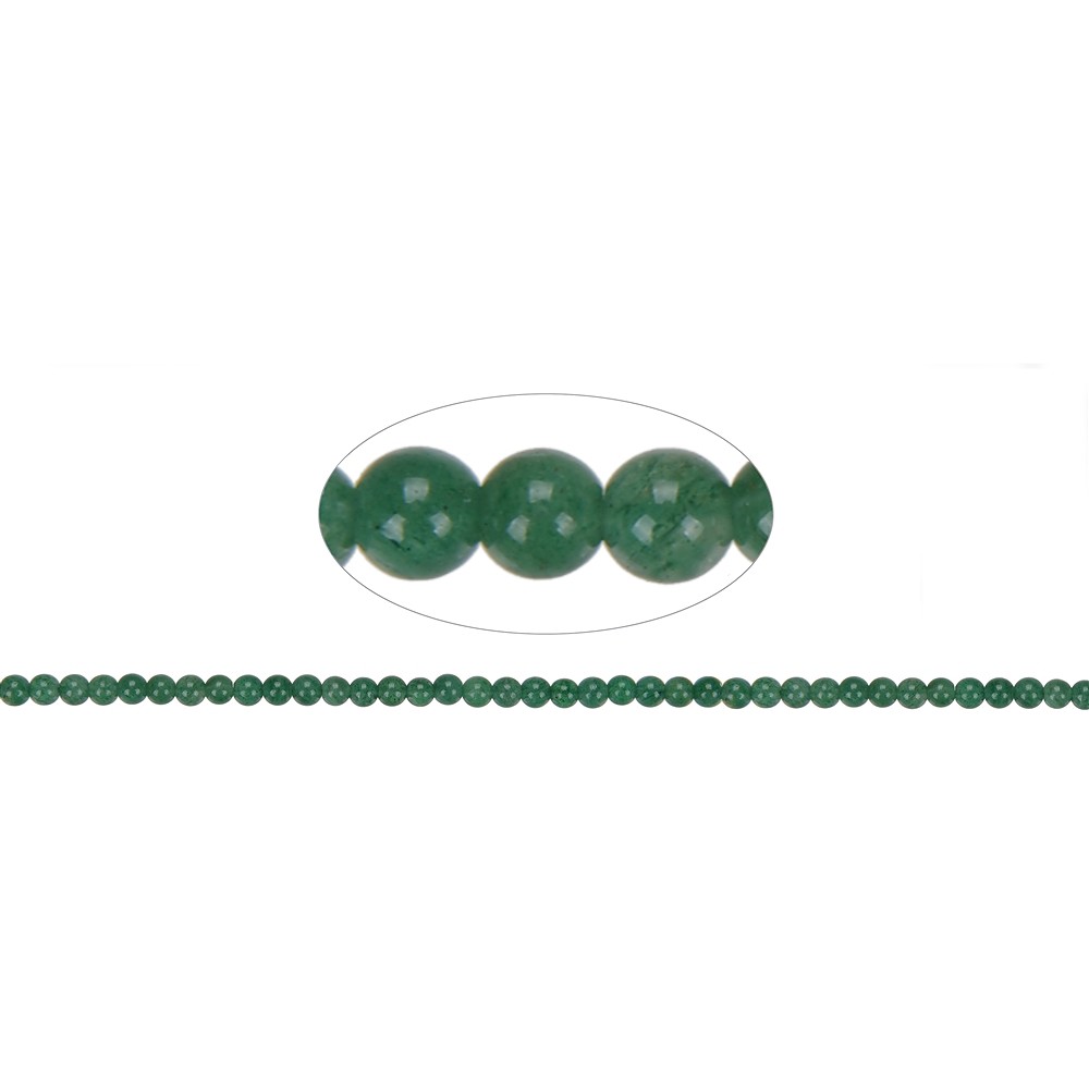 String Beads, aventurine (star aventurine), 04mm | Marco Schreier