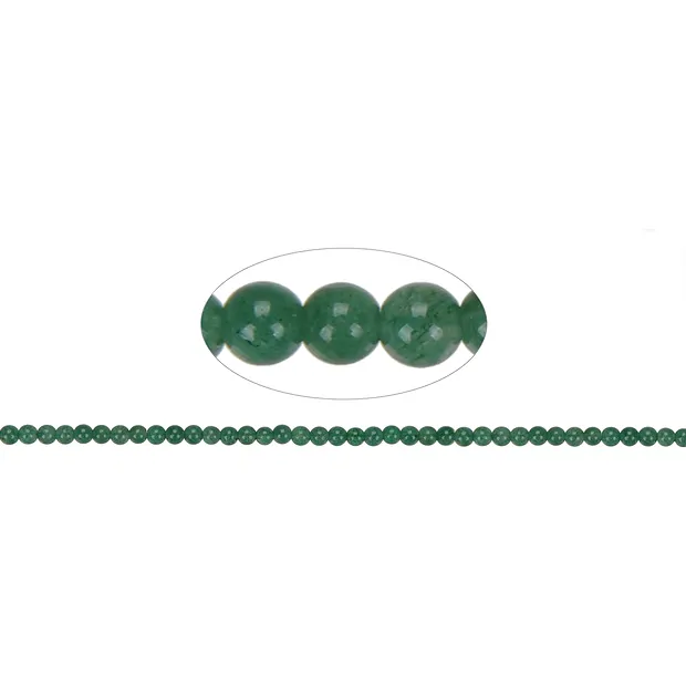 String Beads, aventurine (star aventurine), 04mm | Marco Schreier