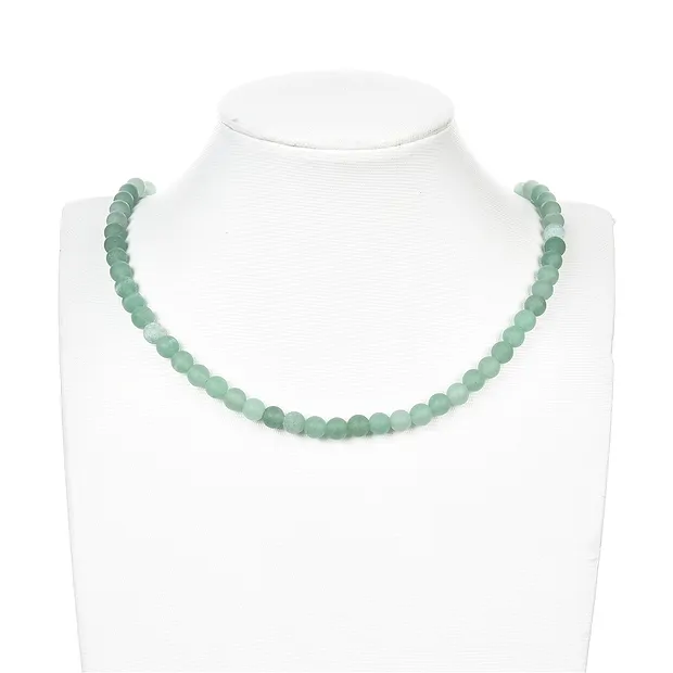 Rang de collier boules, Aventurine, mat, 06mm | Marco Schreier