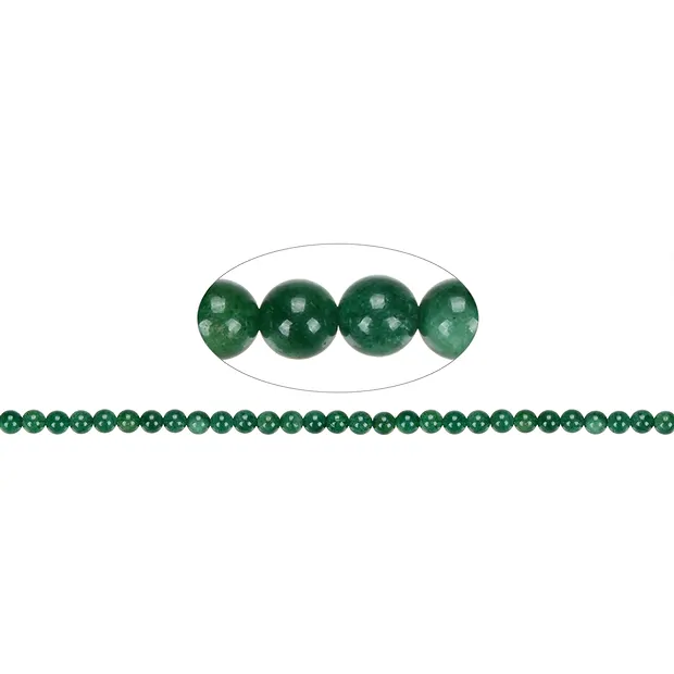 Filo di perline, avventurina (avventurina a stella), 06 mm | Marco Schreier