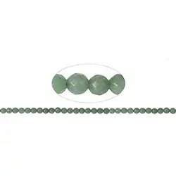 140310101820 Filo di perline, avventurina, sfaccettato, 07-08mm | Marco Schreier