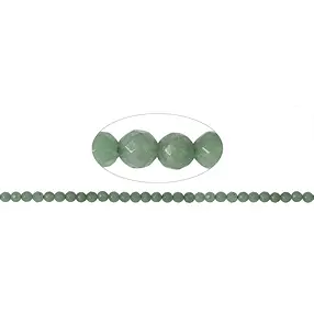 String Beads, Aventurine, faceted, 07-08mm | wholesaler gems & healing stones
