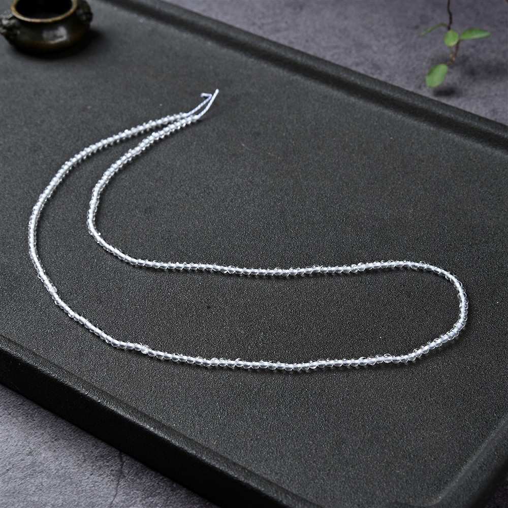 Filo di perline, Cristallo di rocca, 02 mm | grossista gemme e pietre curative