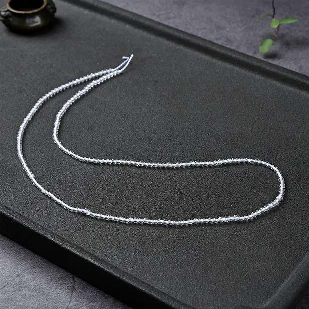 String Beads, Rock Crystal, 02mm | wholesaler gems, healing stones & jewelry