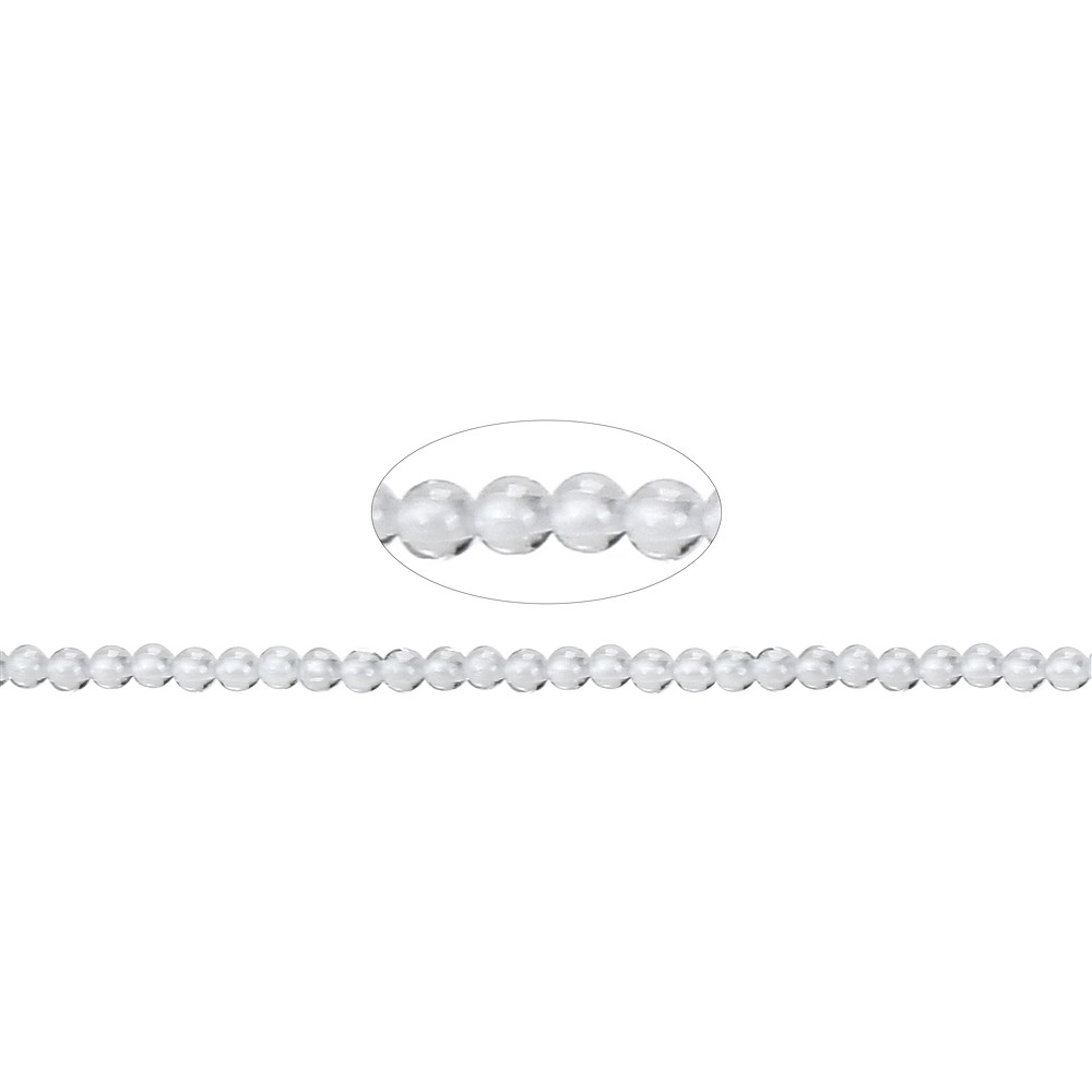 Filo di perline, Cristallo di rocca, 02 mm | grossista gemme e pietre curative