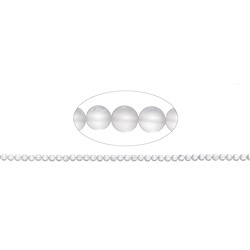 140350100310 Strang Kugeln, Bergkristall, matt, 04mm | GH Edelsteine, Heilsteine & Schmuck