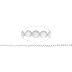140350100310 Rang de collier boules, Cristal de roche, mat, 04mm | Marco Schreier
