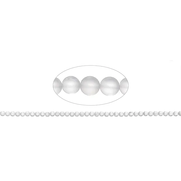 Strang Kugeln, Bergkristall, matt, 04mm | GH Edelsteine, Heilsteine & Schmuck