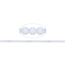 140350100510 Rang de collier boules, Cristal de roche, mat, 06mm | Marco Schreier