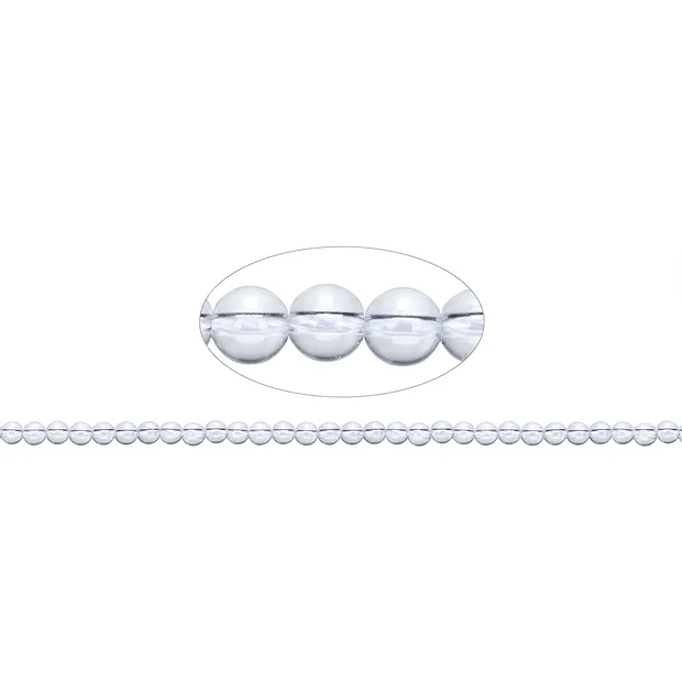 String Beads, Rock Crystal, 06mm | wholesaler gems, healing stones & jewelry