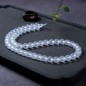 String Beads, Rock Crystal, matt, 08mm | Schreier gems, healing stones & jewelry