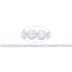 140350100710 Strang Kugeln, Bergkristall, matt, 08mm | GH Edelsteine, Heilsteine & Schmuck