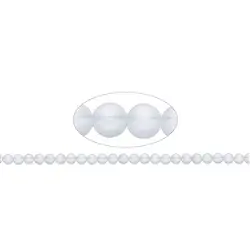 140350100710 Strang Kugeln, Bergkristall, matt, 08mm | GH Edelsteine, Heilsteine & Schmuck