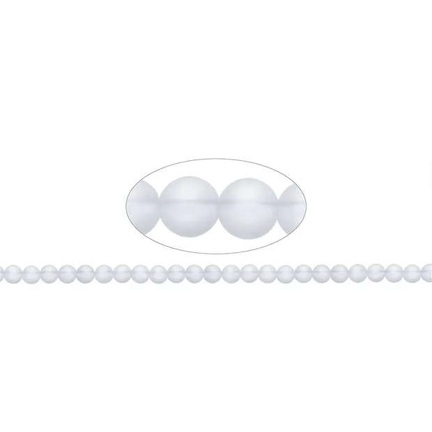 Strang Kugeln, Bergkristall, matt, 08mm | GH Edelsteine, Heilsteine & Schmuck