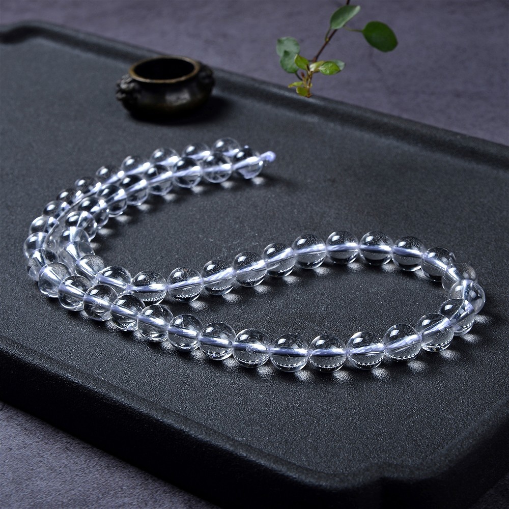 Rang de collier boules, Cristal de roche, 08mm | Marco Schreier