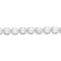 140350100910 Strang Kugeln, Bergkristall, matt, 10mm | GH Edelsteine, Heilsteine & Schmuck