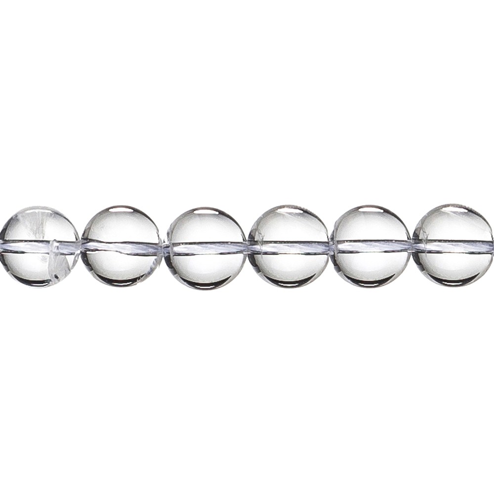 String Beads, Rock Crystal, 12mm | wholesaler gems, healing stones & jewelry