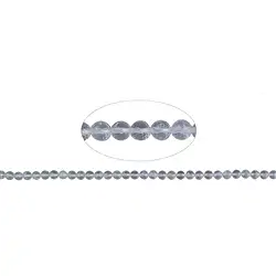 140350101820 Rang de colliers boules, Cristal de roche, facetté, 08mm | Marco Schreier