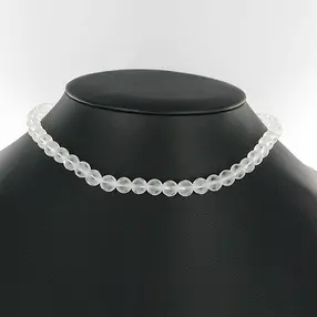 Strang Kugeln "Fenster", Bergkristall A, 08mm | Edelsteine, Heilsteine & Schmuck