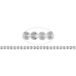 140350103731 Strang Kugeln "Fenster", Bergkristall A, 08mm | Edelsteine, Heilsteine & Schmuck