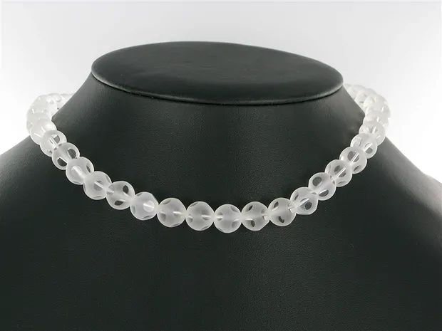 String Beads "Window", Rock Crystal A, 10mm | wholesaler gems & healing stones