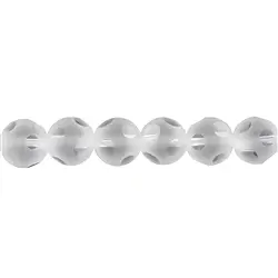 140350103831 Rang de collier boules "Fenêtre", Cristal de roche A, 10mm | Marco Schreier