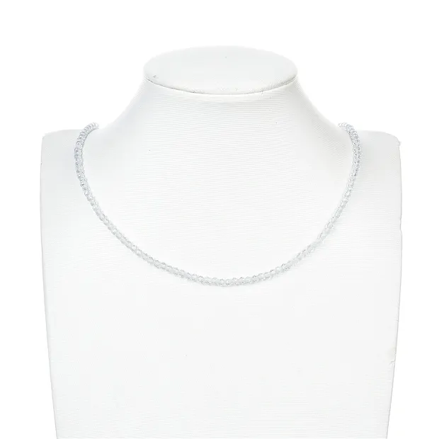 String Beads, Rock Crystal, faceted, 03,5mm (39cm) | Marco Schreier