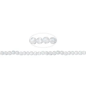 Strang Kugeln, Bergkristall, facettiert, 03,5mm (39cm) | Marco Schreier
