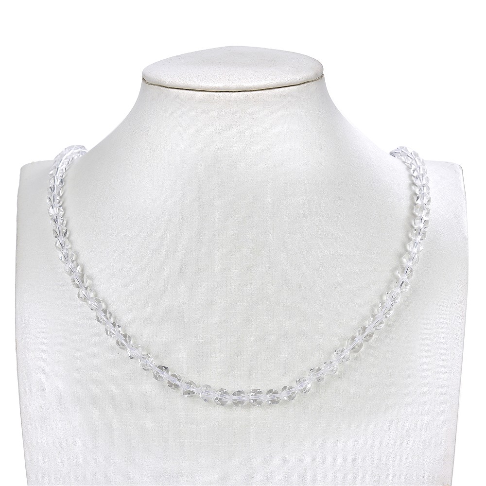 String Beads, Rock Crystal, faceted (Starcut), 05-06mm (39cm) | Marco Schreier