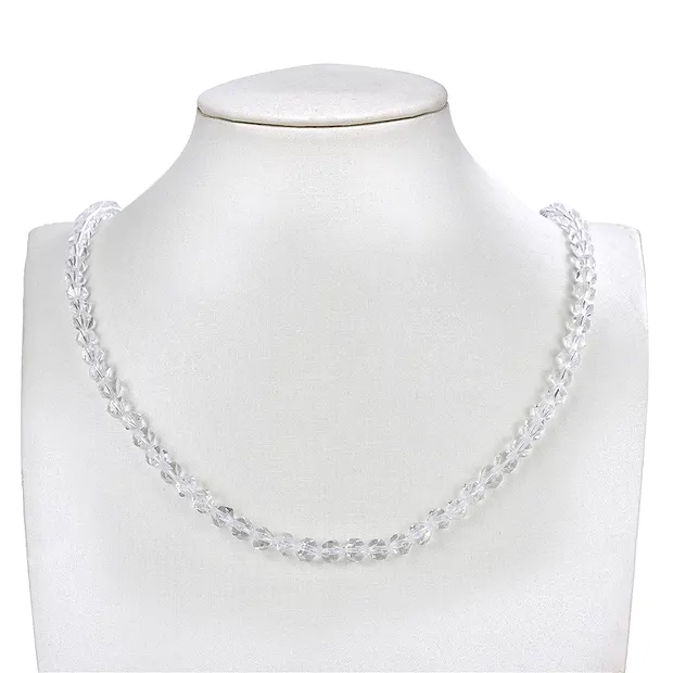 Rang de collier boules, Cristal de roche, facetté (Starcut), 05-06mm (39cm) | Marco Schreier