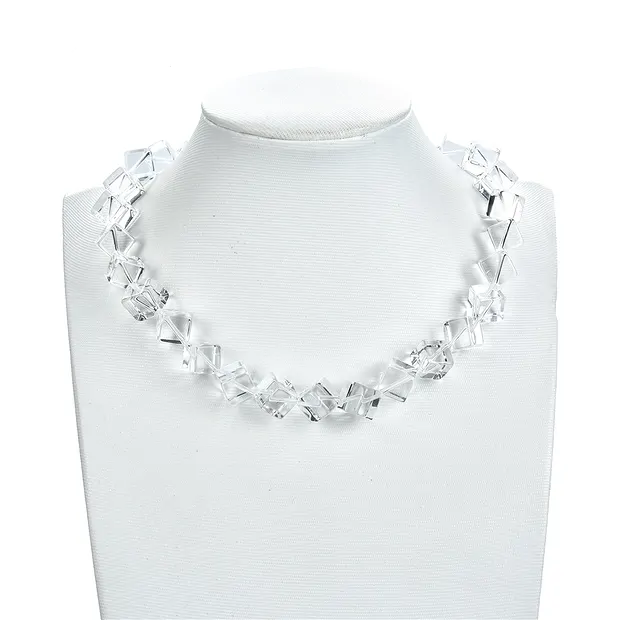 Strang Würfel, Bergkristall AA, 10mm | Schreier Edelsteine, Heilsteine & Schmuck