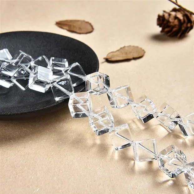 Tira cubo, Cristal de roca AA, 10mm | Marco Schreier