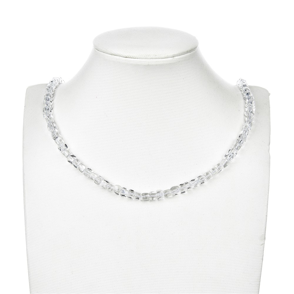 Strand cube, Rock Crystal, 04-05mm | wholesaler gems, healing stones & jewelry