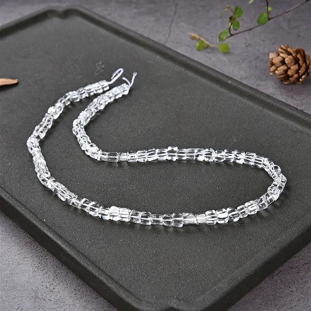 Strang Würfel, Bergkristall, 04-05mm | Schreier Edelsteine, Heilsteine & Schmuck