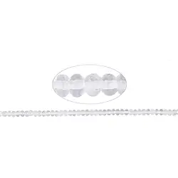 140350300120 Strang Button, Bergkristall, 04mm | Großhändler Edelsteine, Heilsteine & Schmuck