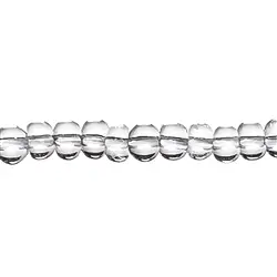 140350300220 Strang Button, Bergkristall, 06mm | Großhändler Edelsteine, Heilsteine & Schmuck