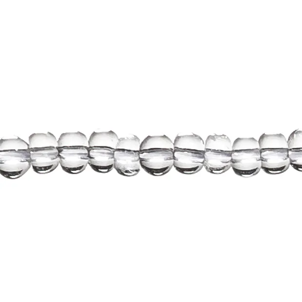 Rang de colliers Boutons, Cristal de roche, 06mm | Marco Schreier