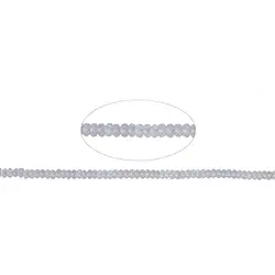 140350300720 Strang Button, Bergkristall, facettiert, 08mm | Edelsteine, Heilsteine & Schmuck
