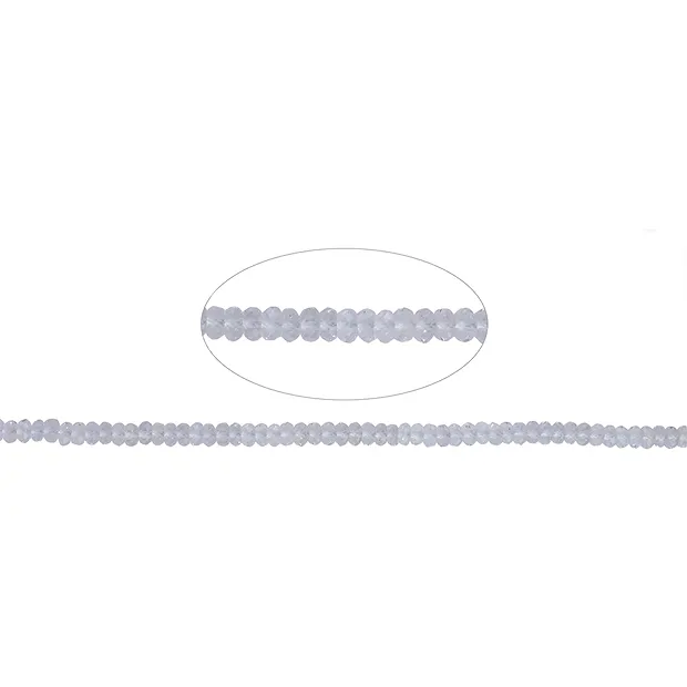 Strang Button, Bergkristall, facettiert, 08mm | Edelsteine, Heilsteine & Schmuck