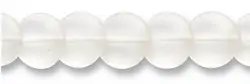 140350301110 Disc strand, Rock Crystal, matt, 12mm | wholesale gems, healing stones & jewelry